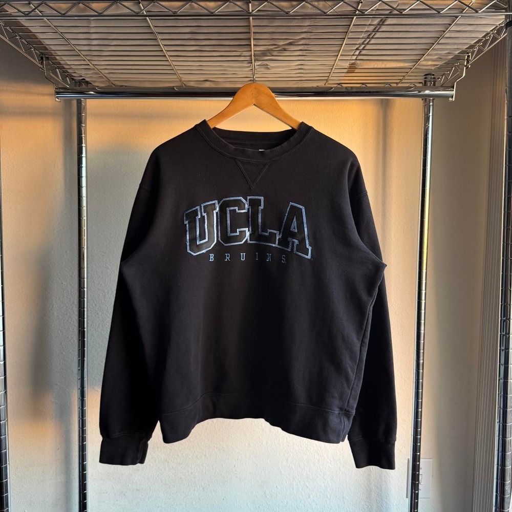 Vintage UCLA Bruins Gear For Sports Embroidered Crewneck Sweatshirt Black Mens M